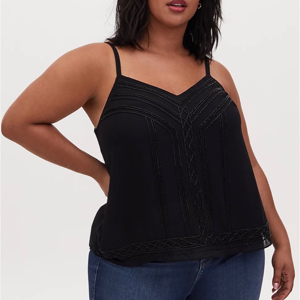Torrid Black Beaded Cami